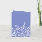 Wildblume Brautparty Einladung (Rückseite)