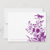 Wildblume-Brautparty-Einladung Einladung (Rückseite)