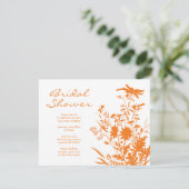 Wildblume-Brautparty-Einladung Einladung (Stehend Vorderseite)