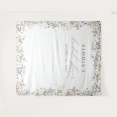 Wildblume Brautparty Foto Hintergrund Blumenmuster Wandteppich (Vorderseite (Horizontal))