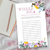 Wildblume Brautparty Game, wo sind sie gegangen?