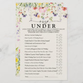 Wildblume Brautparty Games (Vorne/Hinten)