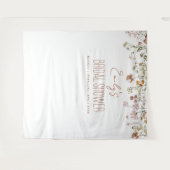 Wildblume Brautparty Garten in Blühen Wandteppich (Vorderseite (Horizontal))