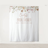 Wildblume Brautparty Garten in Blühen Wandteppich (Vorderseite)