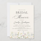 Wildblume Brautparty Gartenanlage Einladung (Vorderseite)