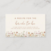 Wildblume Brautparty Gartenparadies Begleitkarte (Vorderseite)