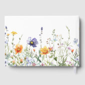 Wildblume Brautparty Gästebuch (Rückseite)