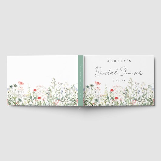 Wildblume Brautparty Gästebuch (Voll)