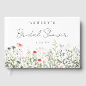 Wildblume Brautparty Gästebuch (Vorderseite)