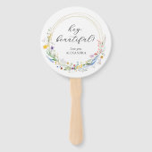 Wildblume Brautparty Gefallen Fächer (Vorderseite)