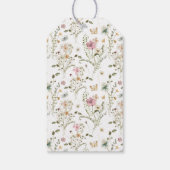 Wildblume Brautparty Gefallen Geschenkanhänger (Rückseite)