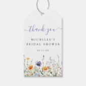 Wildblume Brautparty Gefallen Geschenkanhänger (Vorderseite)