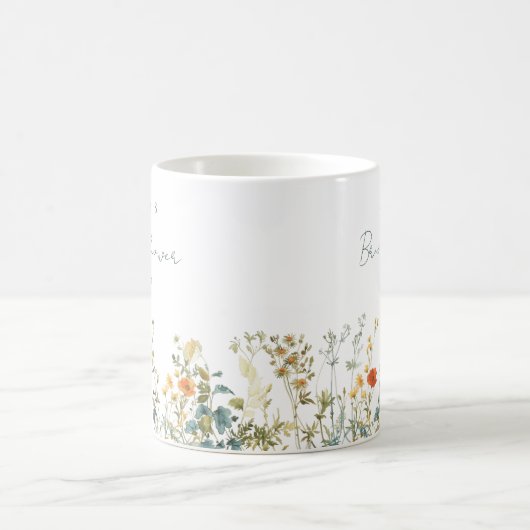 Wildblume Brautparty Gefallen Kaffeetasse (Mittel)