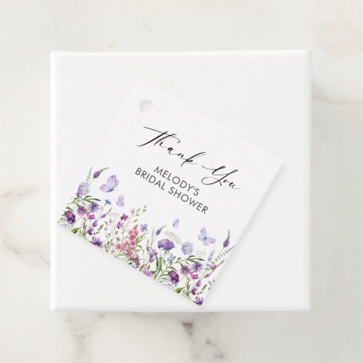 Wildblume-Brautparty Geschenkanhänger (Beispiel)