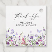 Wildblume-Brautparty Geschenkanhänger (Rückseite)