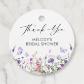 Wildblume-Brautparty Geschenkanhänger (Vorderseite)