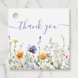 Wildblume Brautparty Geschenkanhänger