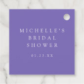 Wildblume Brautparty Geschenkanhänger (Rückseite)