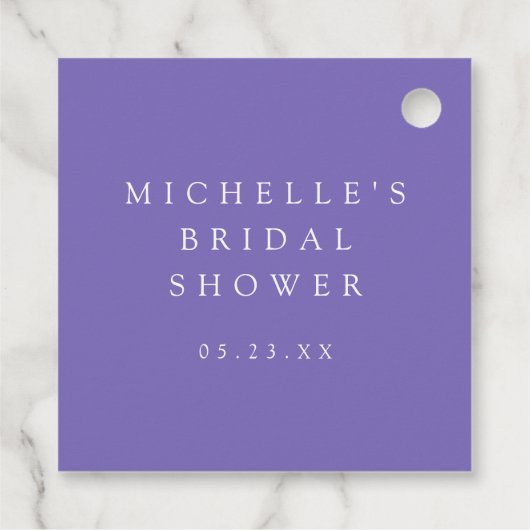 Wildblume Brautparty Geschenkanhänger (Rückseite)