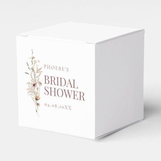 Wildblume Brautparty Geschenkschachtel (Vorderseite)
