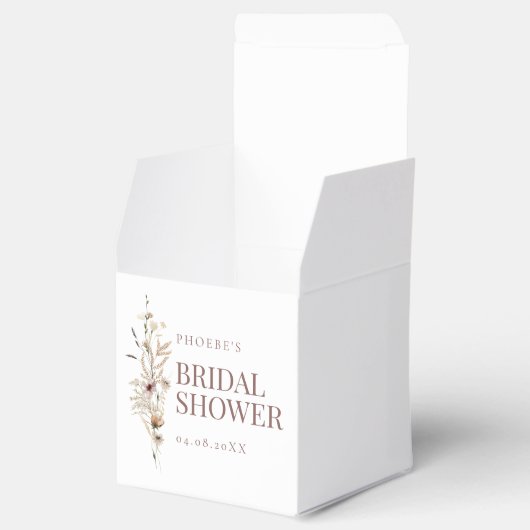 Wildblume Brautparty Geschenkschachtel (Geöffnet)