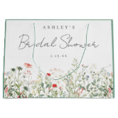 Wildblume Brautparty Große Geschenktüte (Vorderseite)