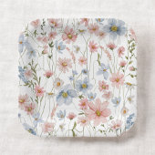 Wildblume Brautparty im Blumengarten Pappteller