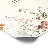 Wildblume Brautparty Karten und Geschenke Fotodruck (Ecke)