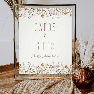 Wildblume Brautparty Karten und Geschenke Fotodruck