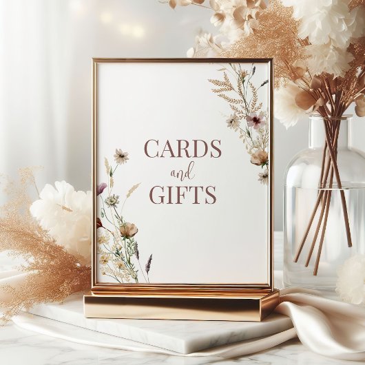 Wildblume Brautparty Karten und Geschenke Poster