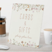 Wildblume Brautparty Karten und Geschenke Sockelschild (In Situ)