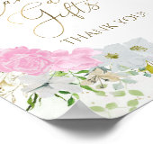 Wildblume Brautparty Karten und Geschenke Untersch Poster (Ecke)