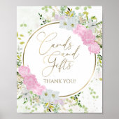 Wildblume Brautparty Karten und Geschenke Untersch Poster (Vorne)