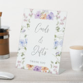 Wildblume Brautparty Karten und Geschenke Untersch Sockelschild (In SItu)