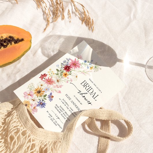 Wildblume Brautparty, Liebe im Blut Einladung