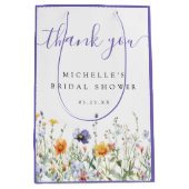 Wildblume Brautparty Mittlere Geschenktüte (Vorderseite)