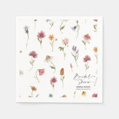 Wildblume Brautparty Napkins Serviette (Vorderseite)