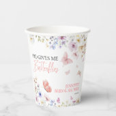 Wildblume-Brautparty Pappbecher (Vorderseite)