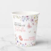 Wildblume-Brautparty Pappbecher (Vorderseite)
