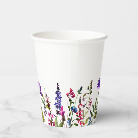 Wildblume Brautparty Pappbecher (Rechts)