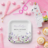 Wildblume-Brautparty Pappteller (Party)