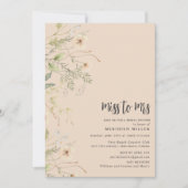 Wildblume Brautparty Party Einladung (Vorderseite)