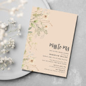 Wildblume Brautparty Party Einladung