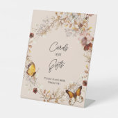 Wildblume Brautparty Pedestelle-Zeichen Sockelschild (Vorderseite)