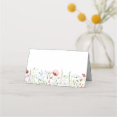 Wildblume Brautparty Platzkarte (Vorderseite)