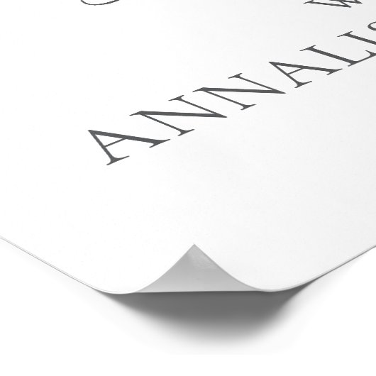 Wildblume-Brautparty Poster (Ecke)