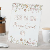 Wildblume Brautparty Rezept Karte Hier Sockelschild (In Situ)