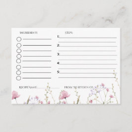 Wildblume Brautparty Rezeptur Anfrage Begleitkarte