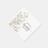 Wildblume Brautparty Rustikale Flora Serviette (Ecke)