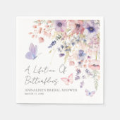 Wildblume-Brautparty Serviette (Vorderseite)